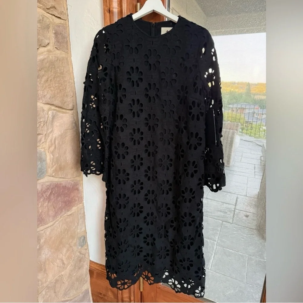 Tuckernuck Black Floral Lace Long Sleeve Dress - Picture 4 of 4